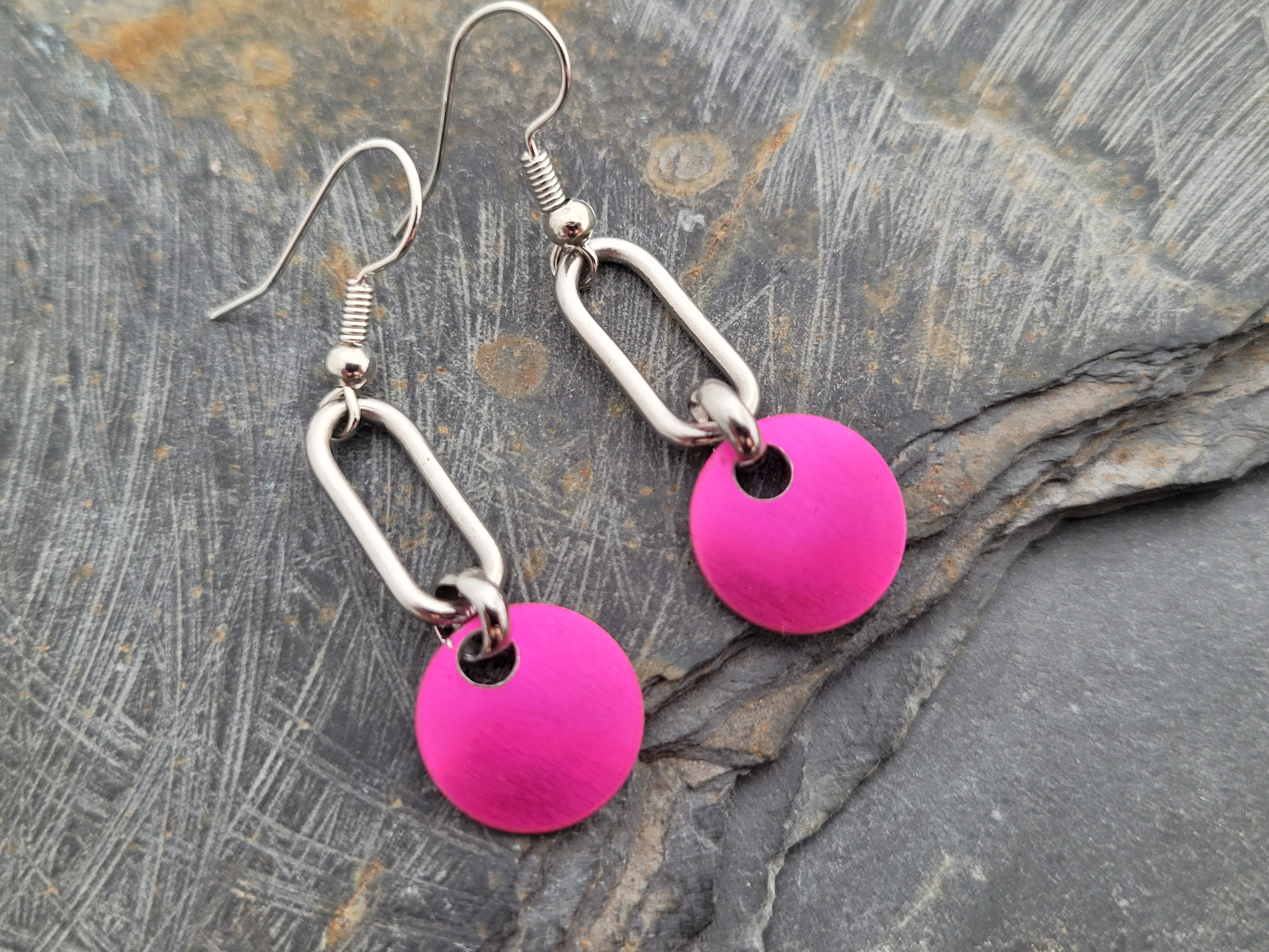 Paper Clip Style Earrings - Main Image