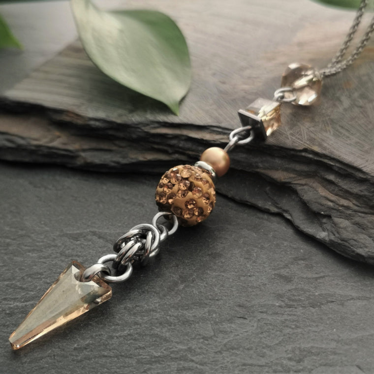 Long Style Necklace - Golden